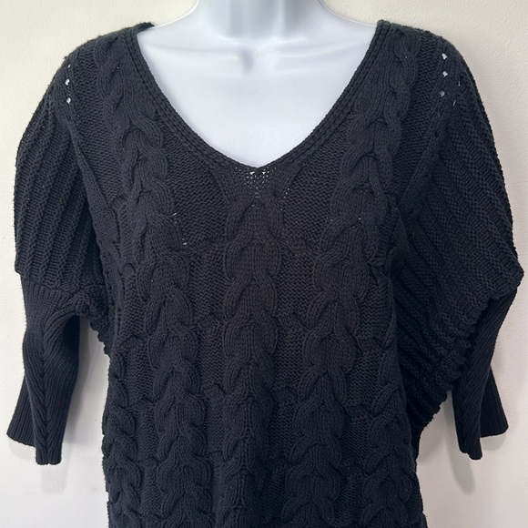 Express Black V-Neck Sweater - Picture 3 of 6